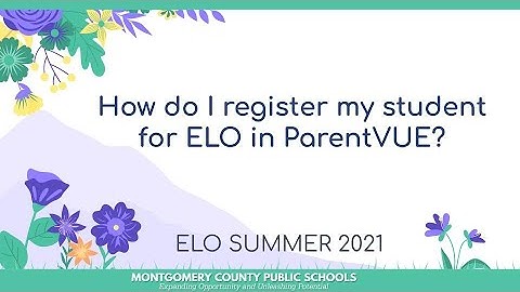 Registration for ELO