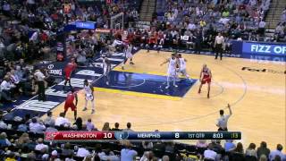 Bradley Beal Two Handed Dunk - Wizards vs Grizzlies - April 04, 2015 NBA Season 201415 [Basketball