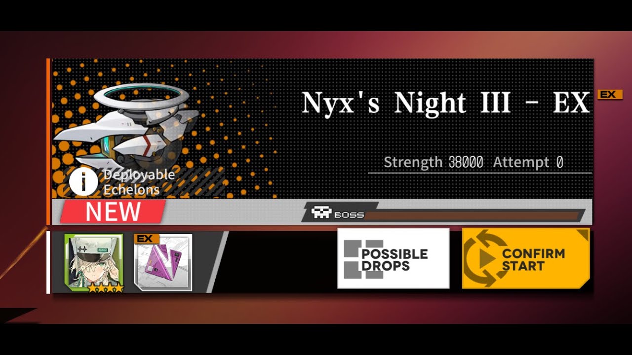 GFL Mirror Stage Nyx's Night III EX (C41ex) YouTube
