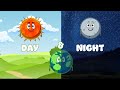 Day and Night | Sun, Moon, Earth Song for Kids | Twinklers