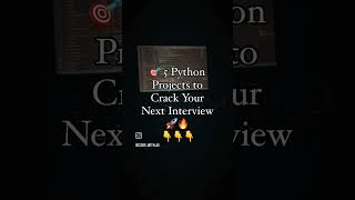 Python Projects to Crack Your Next Interview! 🚀🔥 News
