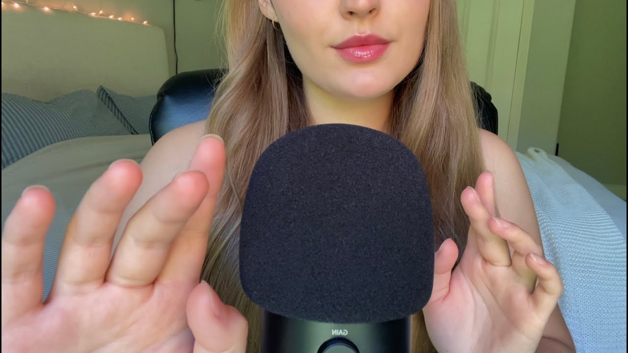 asmr hand sounds and finger flutters at 100% sensitivity pt.2💫