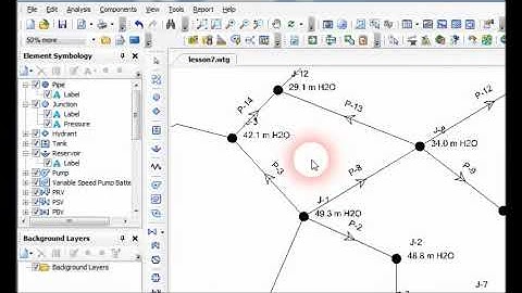 Learn WaterCAD V8i lesson 7   Alternatives Scenarios Pumps and Valves