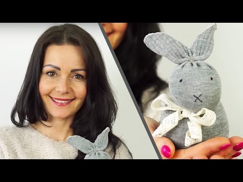 No-sew Sock Bunny - Easter Craft Ideas #2