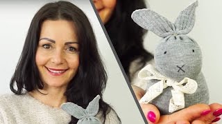 Nosew Sock Bunny  Easter Craft Ideas #2