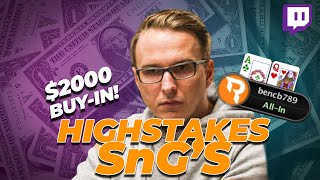 Does Bencb still Crush Highstakes SnGs | Twitch poker highlights