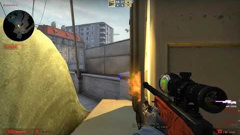 CS:GO CT Spawn AWP wallbang start af runden, map overpass