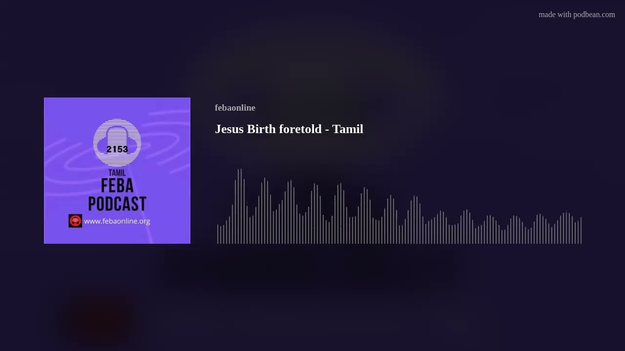 Jesus Birth foretold   - Tamil