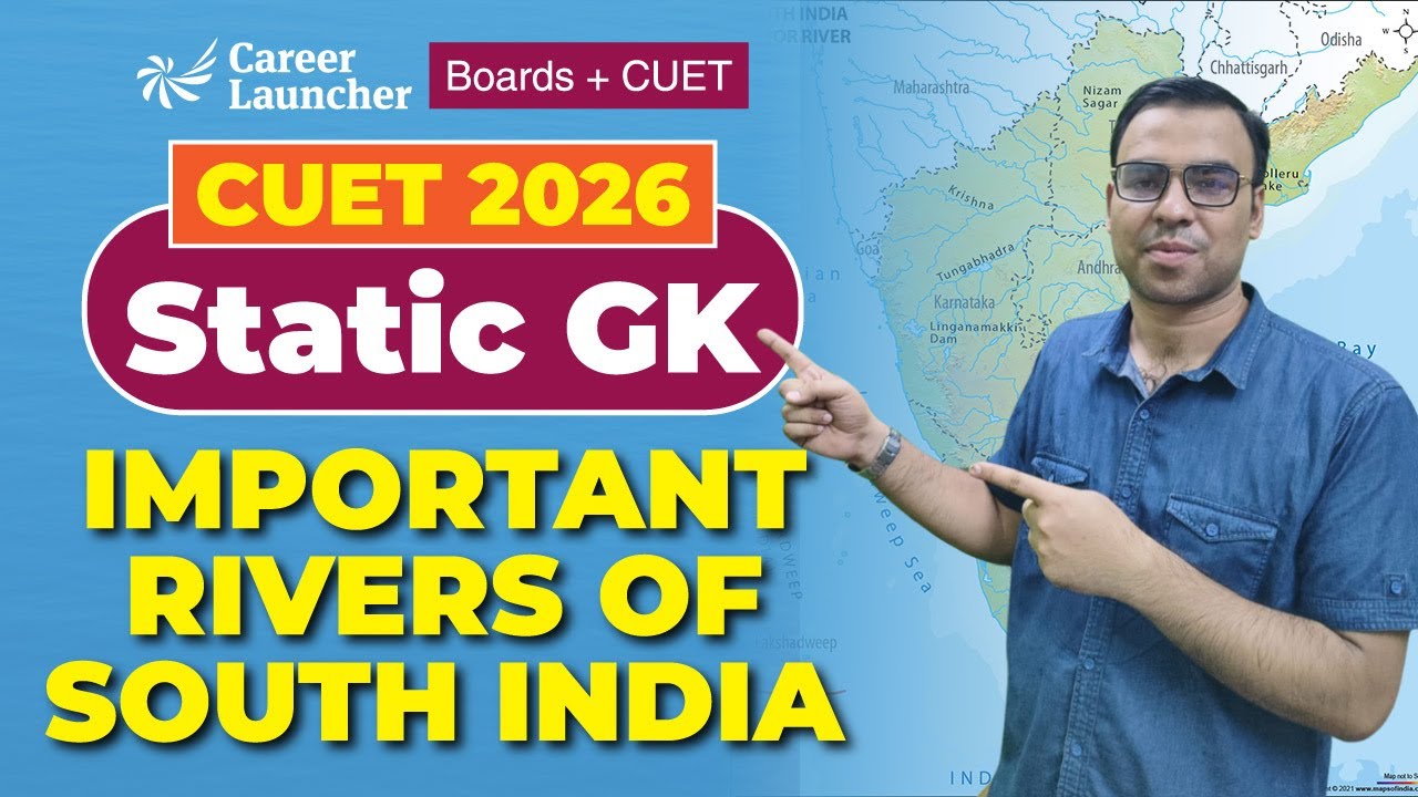 CUET GAT 2026 Static GK | Important Rivers of South India| Most ...