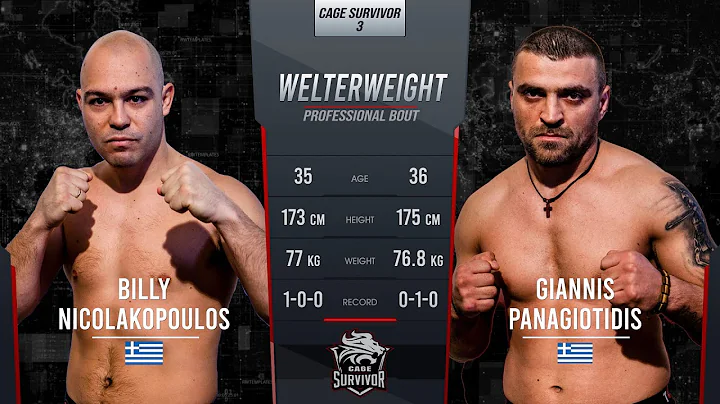 Cage Survivor 3: Giannis Panagiotidis vs. Billy Nicolakopoulos Full Fight