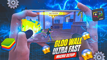 "Best (One Click) Ultra Fast Sit-Up Gloo Wall Macro Settings Free Fire PC | BlueStacks 5 | MSI 5"