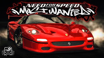 NFS Most Wanted | Ferrari F50 Extended Customization & Gameplay [1440p60]