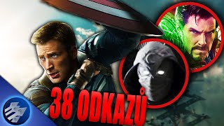 Všech 38 ODKAZŮ Kapitán Amerika: Návrat prvního Avengera! | Winter Soldier!