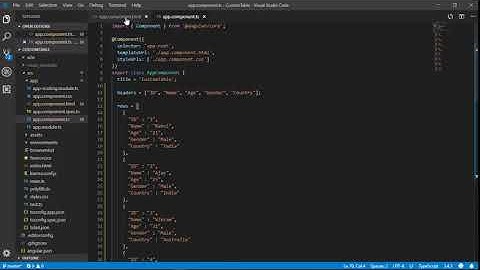 How to Create Table in Angular using ngFor