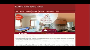 Paying Guest Booking System | PHP and MySQL Project Source Code | PHP MySQL CRUD Project