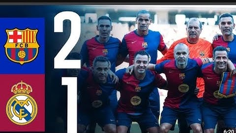 HIGHLIGHTS | BARÇA LEGENDS 2 vs 1 REAL MADRID LEGENDS | XAVI & INIESTA BACK in BLAUGRANA 🔵🔴