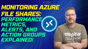 Monitoring Azure File Shares: Performance Metrics, Alerts, and Action Groups Explained!