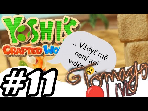 YOSHI, POZOR NA NEPŘÁTELE a roztomilé žabičky!  - Tomago?Live / #11 / Yoshi´s Crafted World
