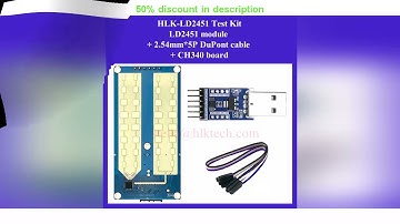 Latest Products You Must Know! HLK-LD2451 24Ghz Road Vehicle Car Status Detection Sensor Ranging
