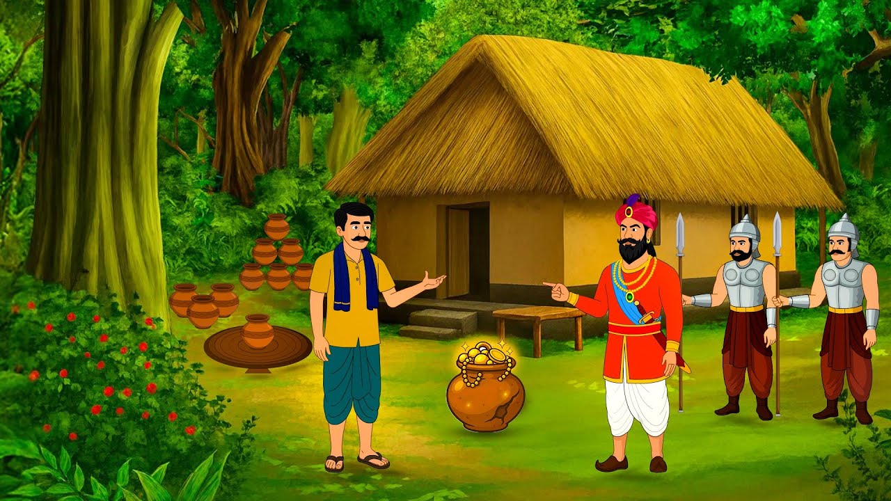 जादुई मटका और लालची राजा | Hindi story | cartoon | kahani | Moral Stories | jadui kahani