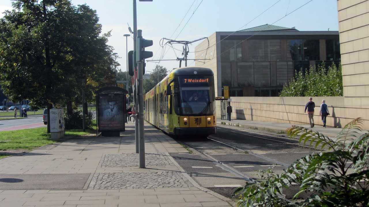 Trams & Buses In Dresden City Centre