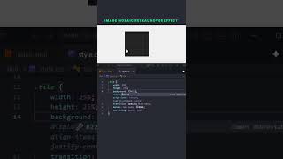 Image Mosaic Reveal Hover Effect using CSS #coding #webdevelopment #webdesign #programming