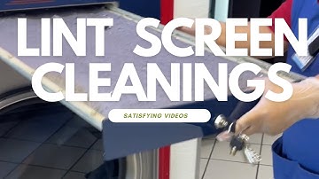 ⭐️LINT JACKPOT AT LAUNDROMAT: Dryer Lint Cleaning #cleaning #satisfying