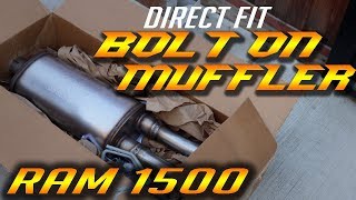 RAM 1500 Muffler for Factory Dual Exhaust  INSTALLATION   B2 Fabrications