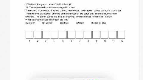 2020 Math Kangaroo Levels 7-8 Problem #21