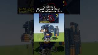 WORKING Helldivers 2 Breakthrough Mech in Minecraft Create Aeronautics #minecraft