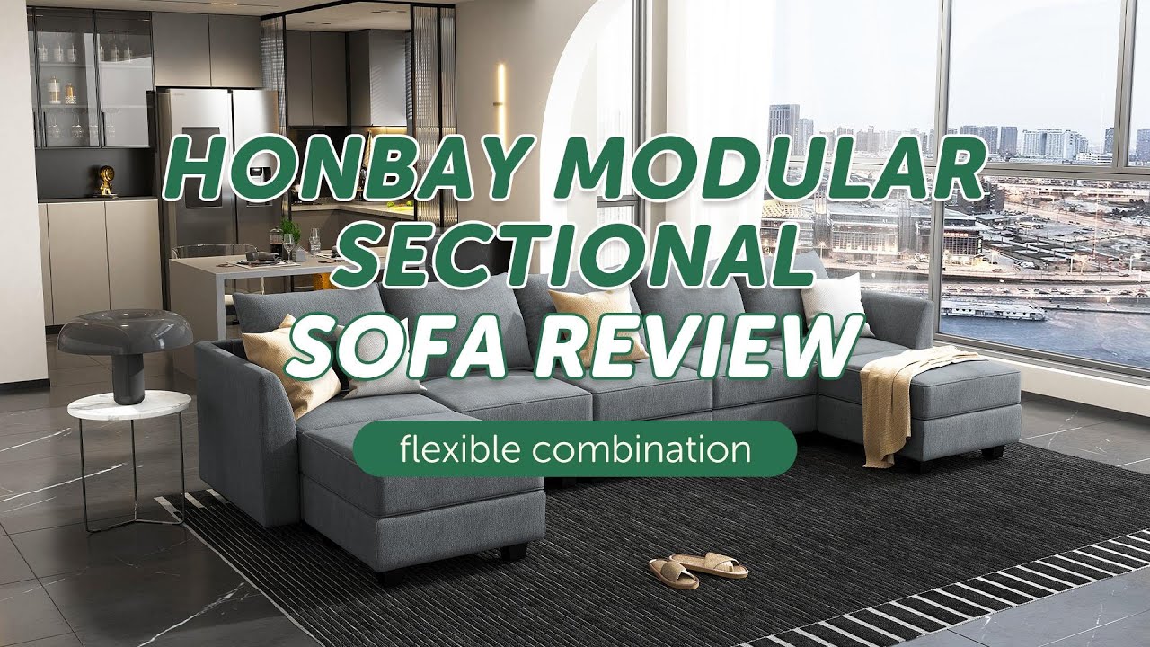 HONBAY Modular Sectional Sofa Review | Comfort, Style & Flexibility for Any Living Space!
