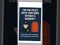 Can Police Enter Your Home Without a Warrant in India? #legaladvice #jiteshsharma #legal