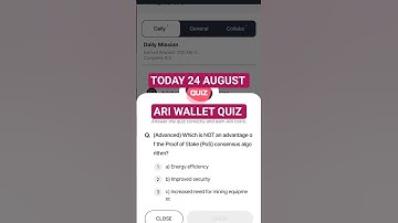 Ari Wallet Today Quiz | Ari Wallet Daily Quiz|24 August Ari Wallet Quiz Answer |Arichain Quiz Answer