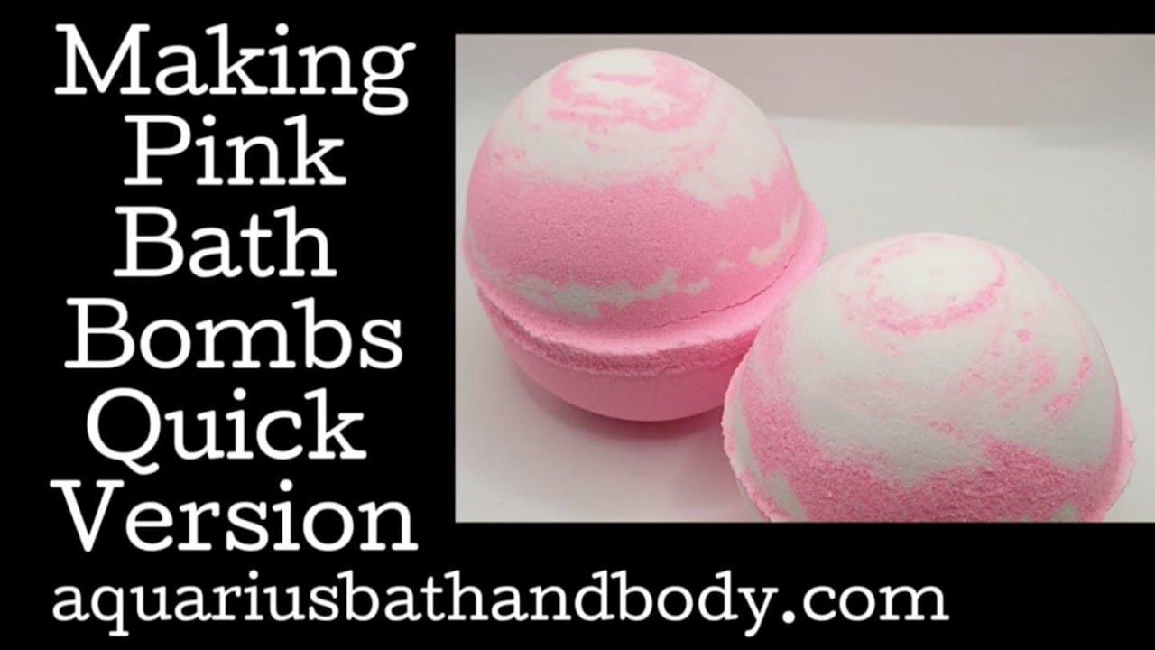 How I Make Pink and White Bath Bombs  