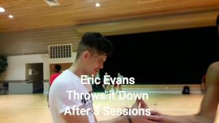 Eric Evans throws down for the first time.