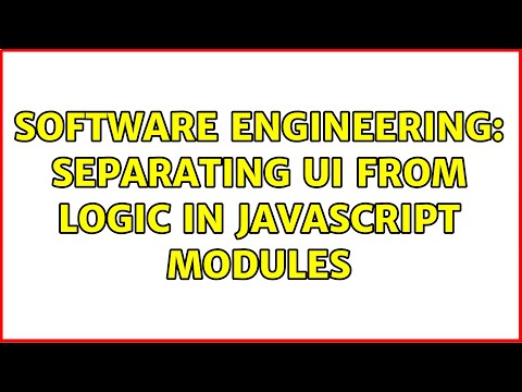 Software Engineering: Separating