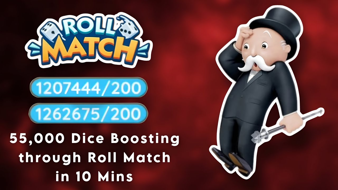 55,000 Dice Boost/Staking - Monopoly Go Roll-Match