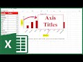 How to Add Axis Titles in Excel Chart (Under 1 Minute!)