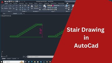 How to draw stair in AutoCAD tutorial bangla | Elius Cad Cam - 2023
