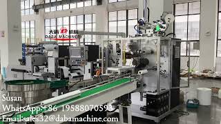 DABA Label Sticker Automatic None Stop Turret Rewinder Shrink Film Packaging Line#etiqueta