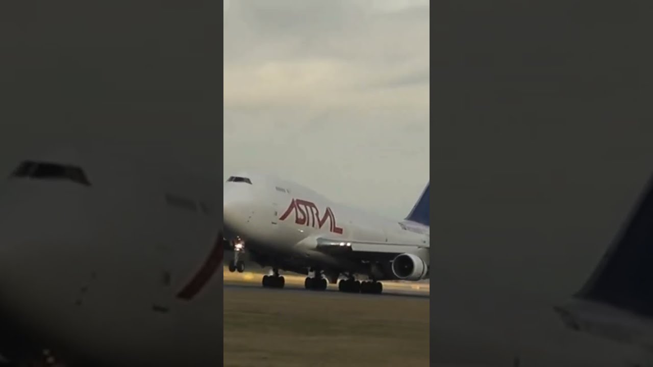 B747 Astral Cargo Arr @ Doncaster Airport.