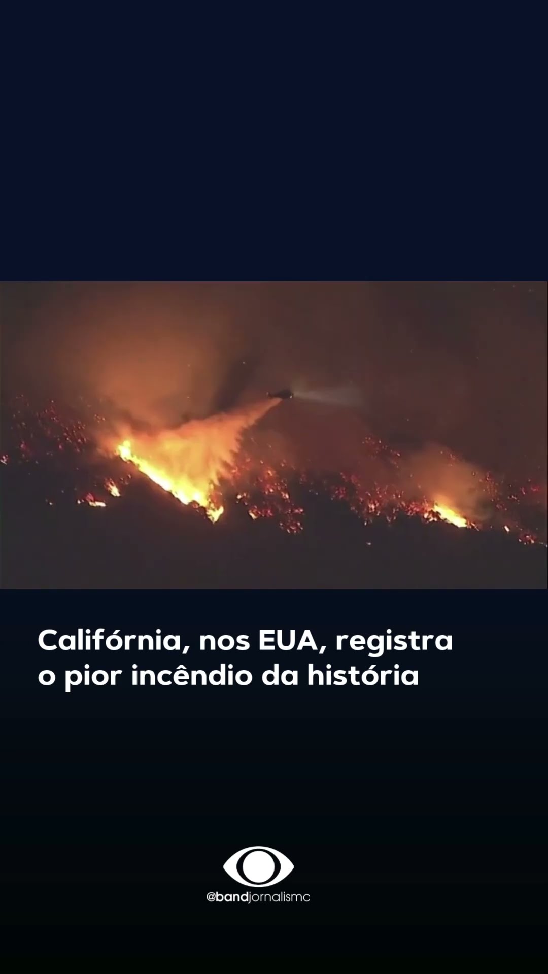 Califórnia registra o pior incêndio da história #shorts