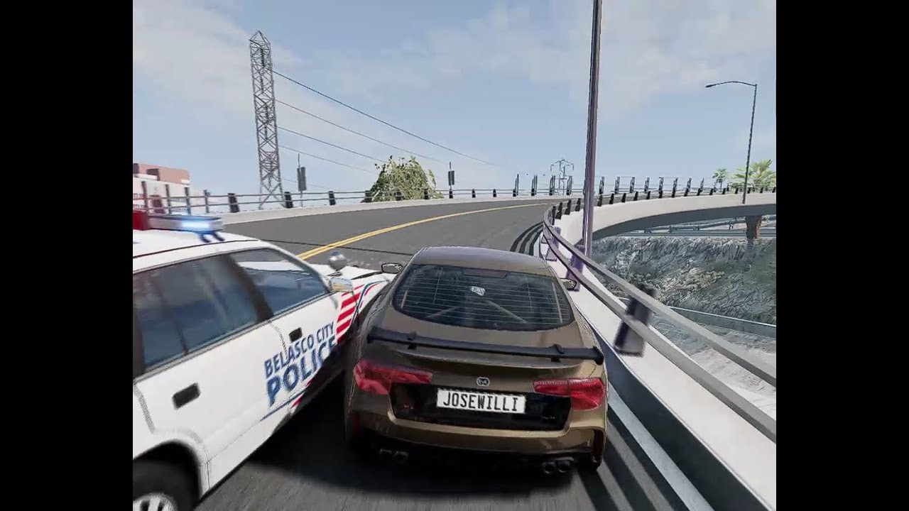 BeamNG drive ETK K-Series Police Chases - YouTube