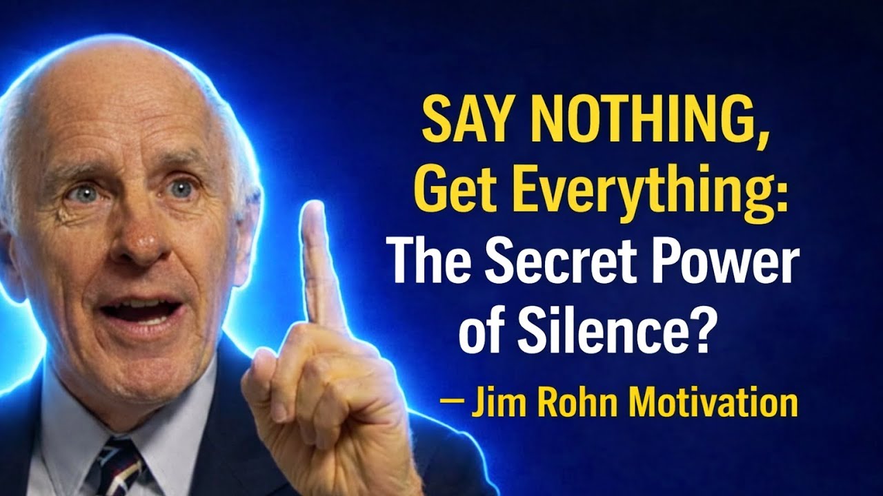 SAY NOTHING, Get Everything: The Secret Power of Silence - Jim Rohn