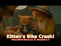 Cute Kitten’s Morning Bike Crash & Hospital Rescue by Mom | Healing & Recovery Vlog