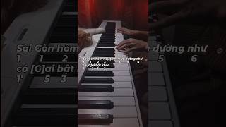 "sài gòn hôm nay mưa" - hoàng duyên ft. jsol | easy piano cover | hợp âm + cảm âm tab số đơn giản