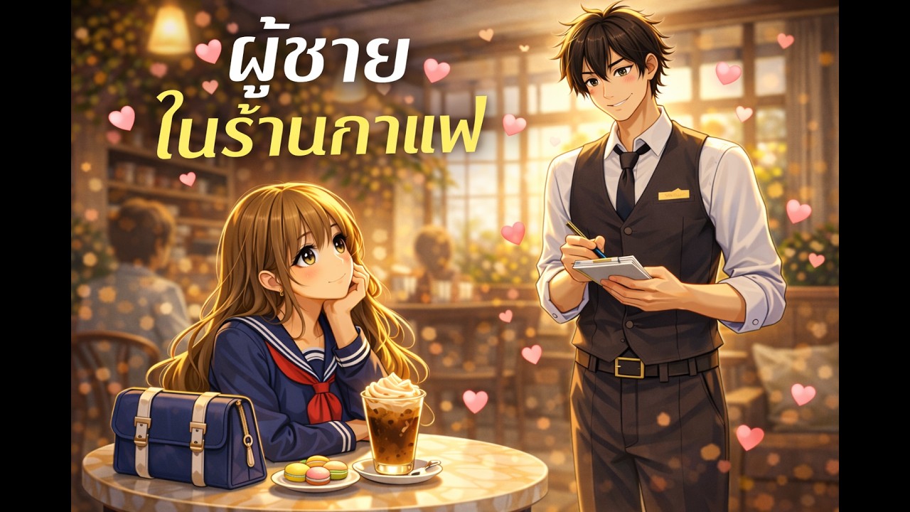 ผู้ชายในร้านกาแฟ