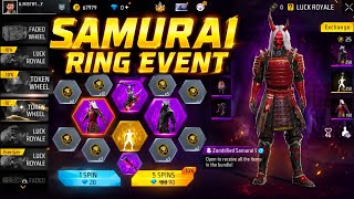 Samurai Bundle Ring Event Free Fire🤩🔥| Samurai Bundle Return Event💥| Free Fire New Event Tamil