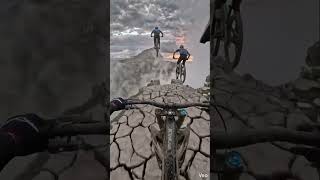 “POV: One wrong move and it’s game over. 🚵‍♂️⛰️  #cycling #adventurecycling #bikeadventure
