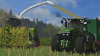 LS 2011 Kukurydza na Kiszonkę - Maize Silage BGA - Claas Jaguar, 2x John Deere, Fendt,